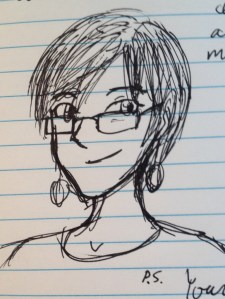 A sketch of Laura done by one of her creative writing students